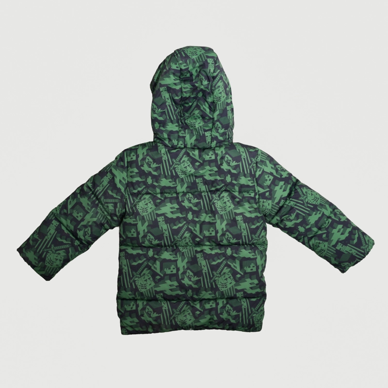PARKA NIÑO FULL PRINT PERSONAJES VERDE MINECRAFT - 2