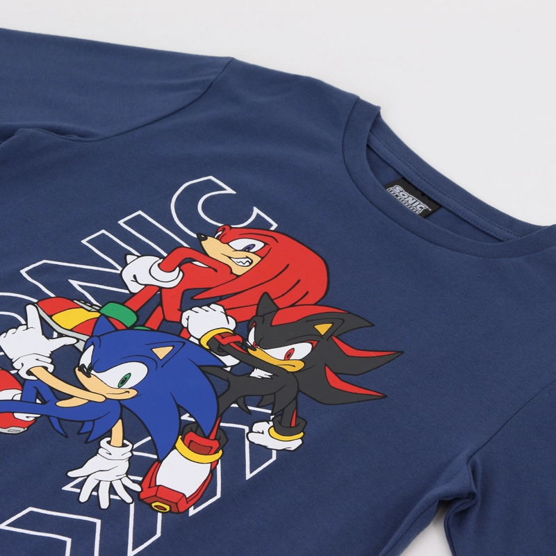 POLERA MANGA LARGA NIÑO PERSONAJES AZUL SONIC - 3