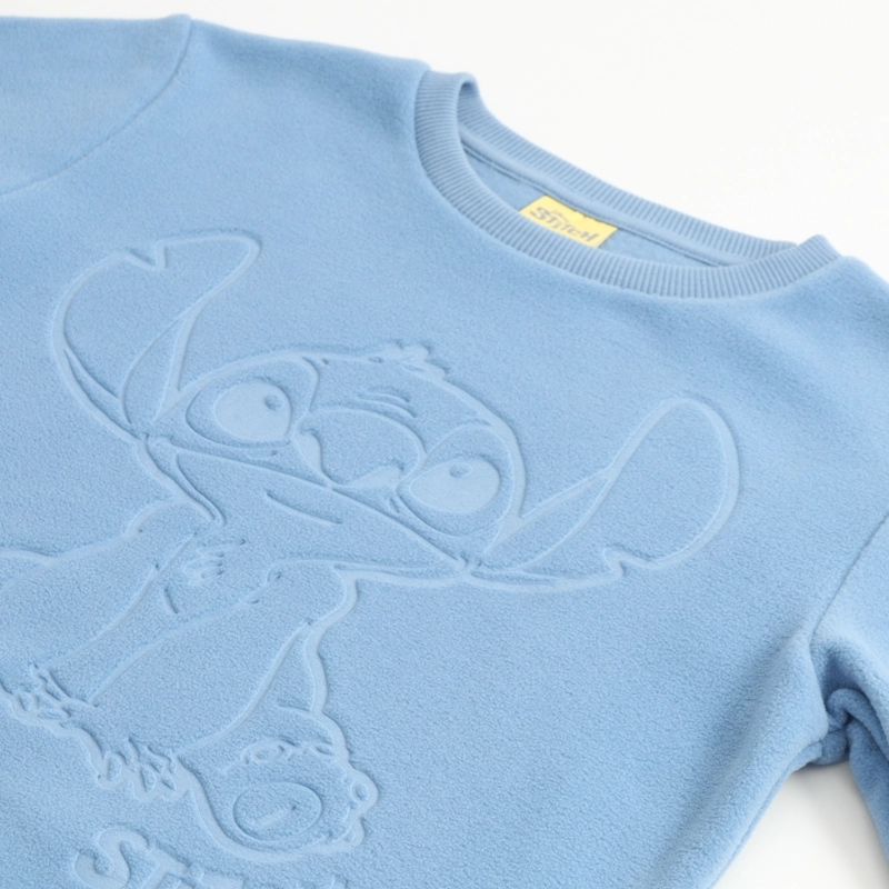 POLAR NIÑA DISEÑO FRONTAL LILO & STITCH CELESTE DISNEY - 3