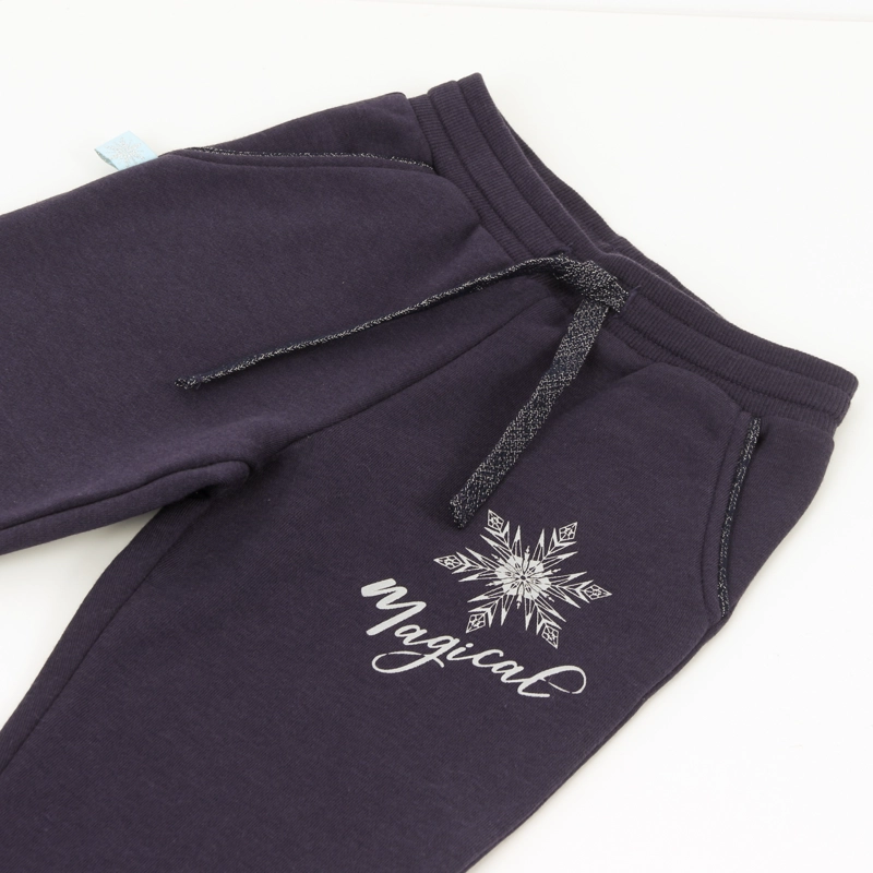PANTALON DE BUZO NIÑA FROZEN AZUL MARINO DISNEY - 3