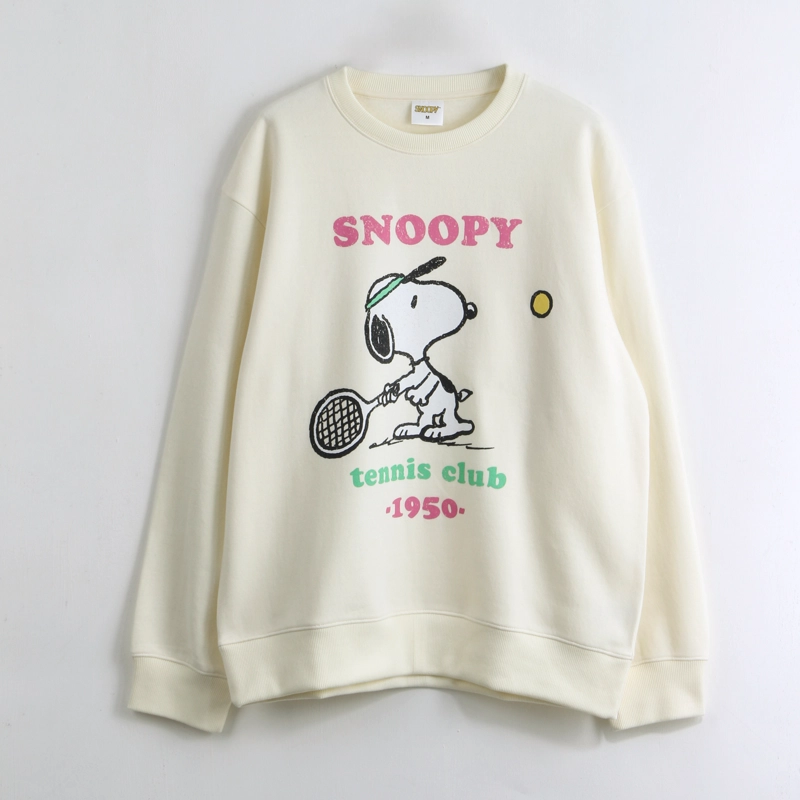POLERON CERRADO MUJER TENIS BLANCO SNOOPY - 3