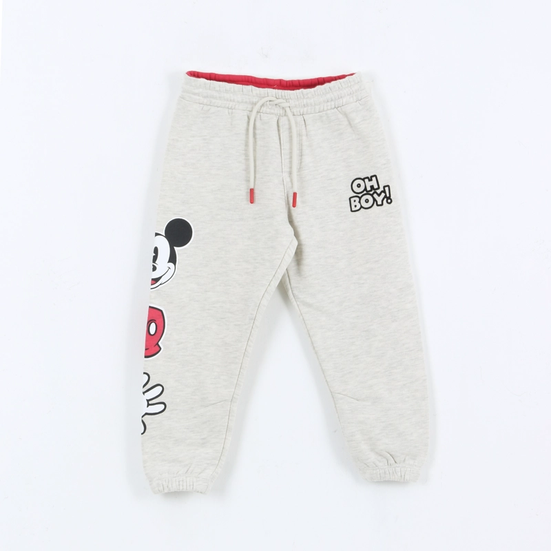 PANTALON DE BUZO NIÑO DISEÑO LATERAL MICKEY GRIS DISNEY - 1