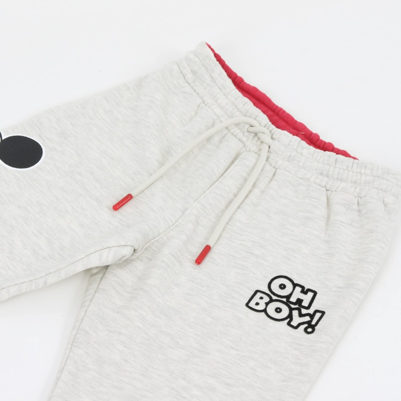 PANTALON DE BUZO NIÑO DISEÑO LATERAL MICKEY GRIS DISNEY - 3