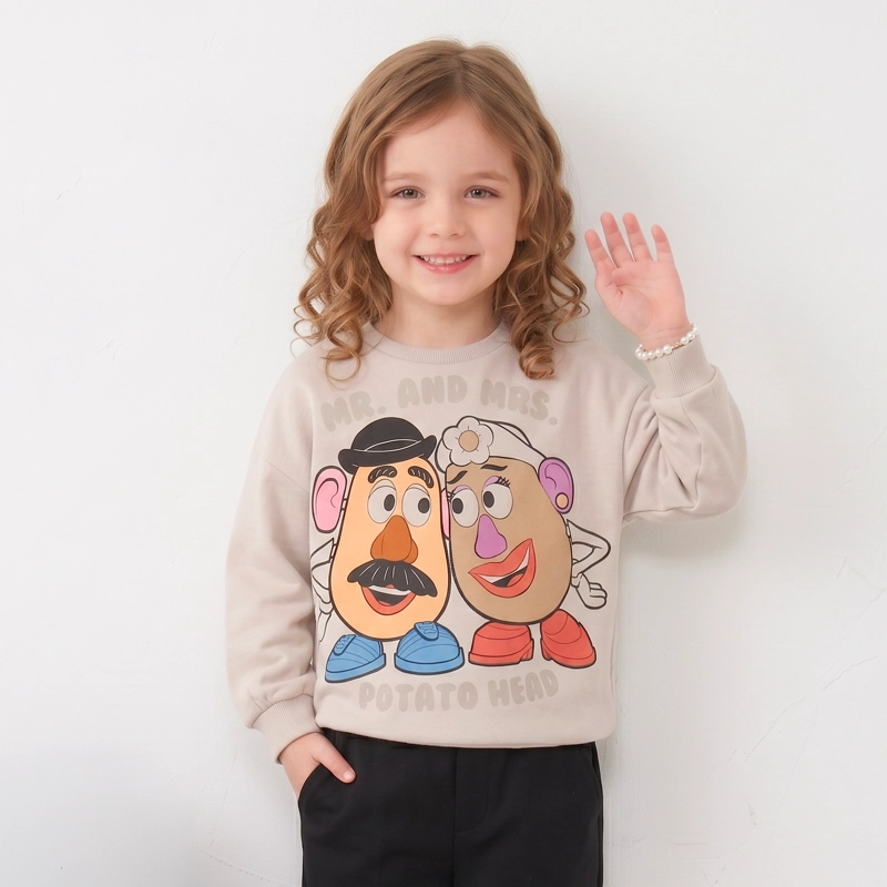 POLERON CERRADO NIÑA MR & MRS POTATO TOY STORY BEIGE DISNEY - 1