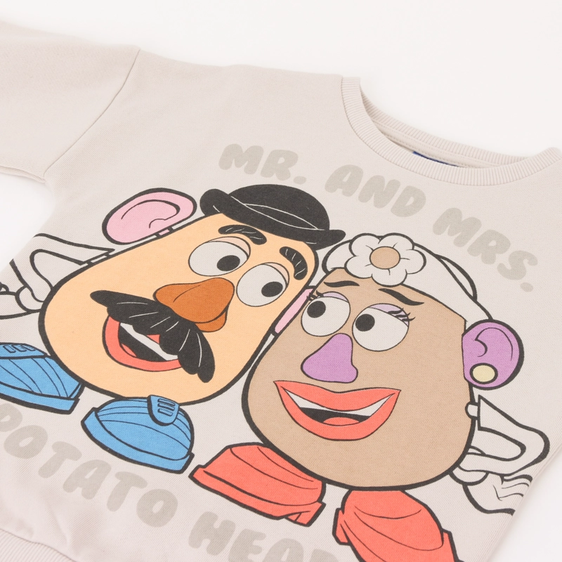 POLERON CERRADO NIÑA MR & MRS POTATO TOY STORY BEIGE DISNEY - 4