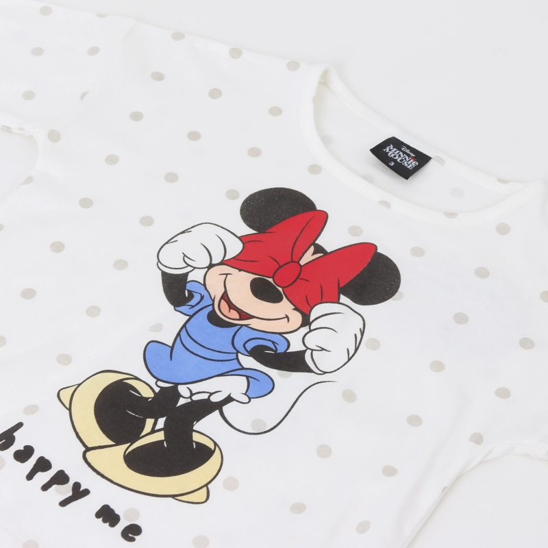 POLERA MANGA LARGA NIÑA MOÑO MINNIE BLANCO DISNEY - 3