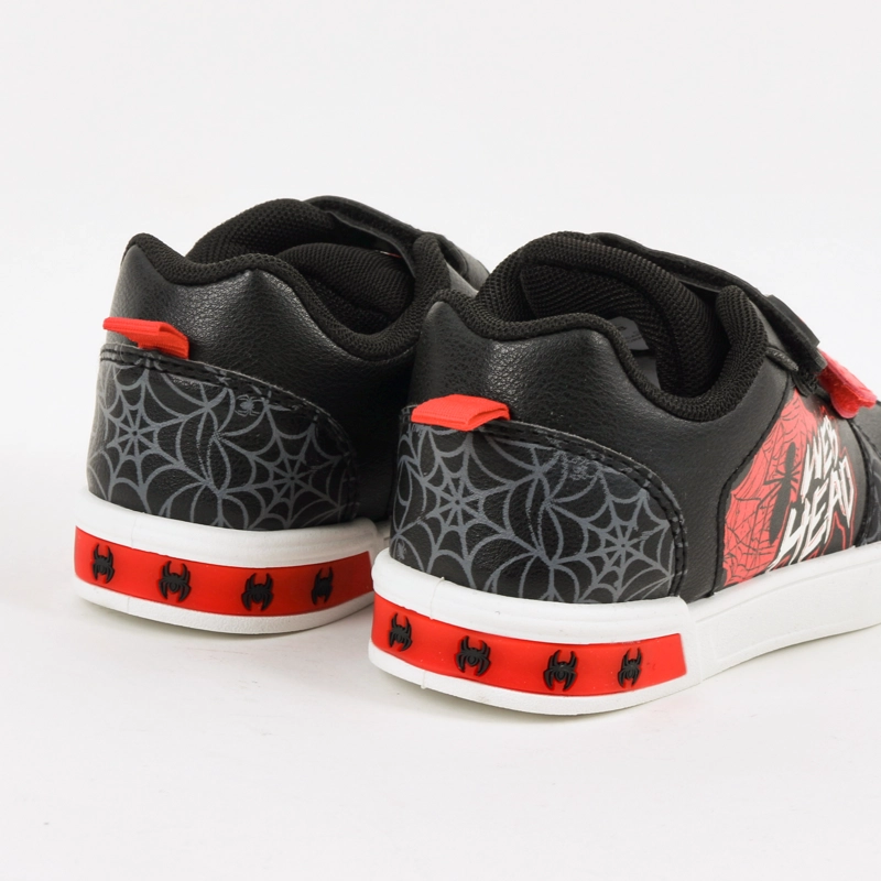 ZAPATILLA LUCES NIÑO VELCRO SPIDERMAN NEGRO MARVEL - 3