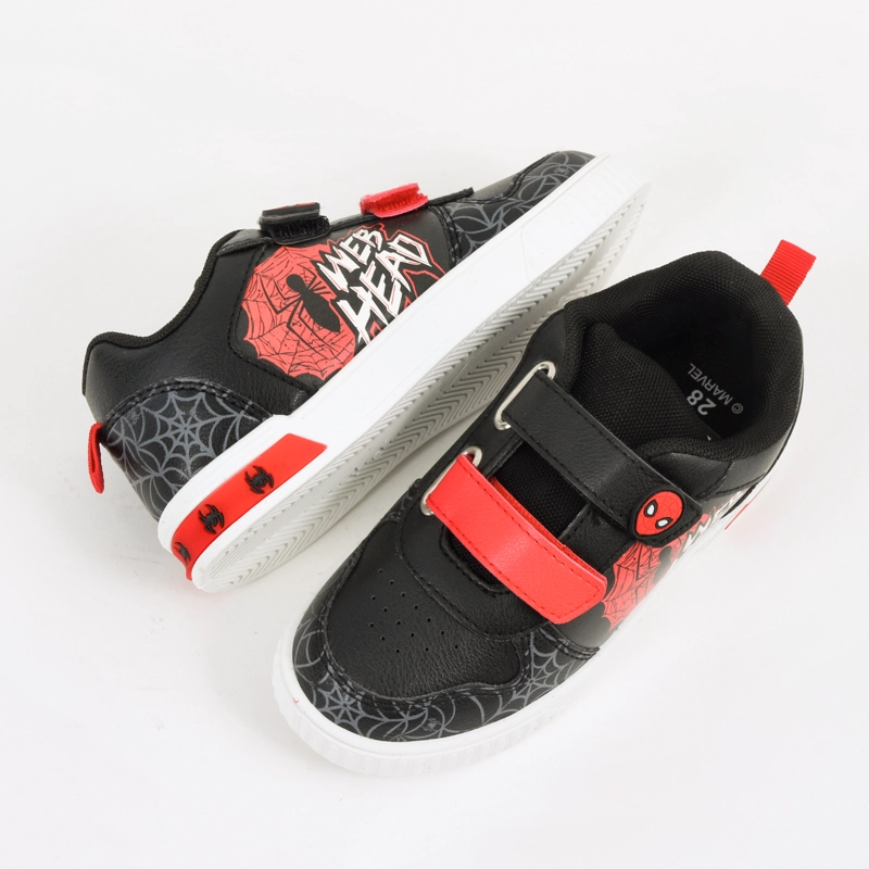 ZAPATILLA LUCES NIÑO VELCRO SPIDERMAN NEGRO MARVEL - 4