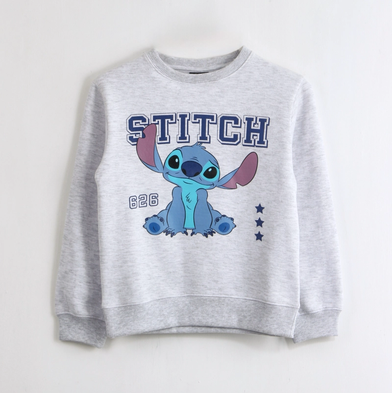 POLERON CERRADO MUJER LILO & STITCH GRIS DISNEY - 3