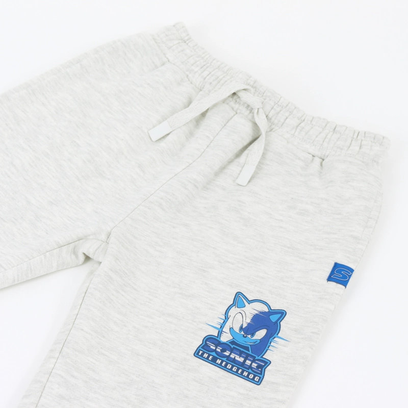 PANTALON DE BUZO NIÑO CARA GRIS SONIC - 3