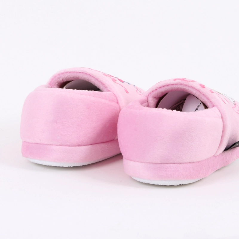 PANTUFLA NIÑA NO TIME FOR SLEEP MINNIE ROSADO DISNEY - 3