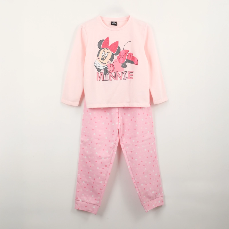 PIJAMA MANGA LARGA NIÑA MINNIE MOUSE ROSADO DISNEY - 1