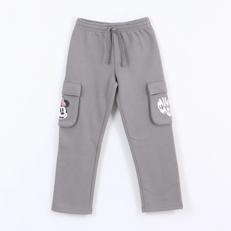 PANTALON DE BUZO NIÑA CARGO MINNIE GRIS DISNEY - 1