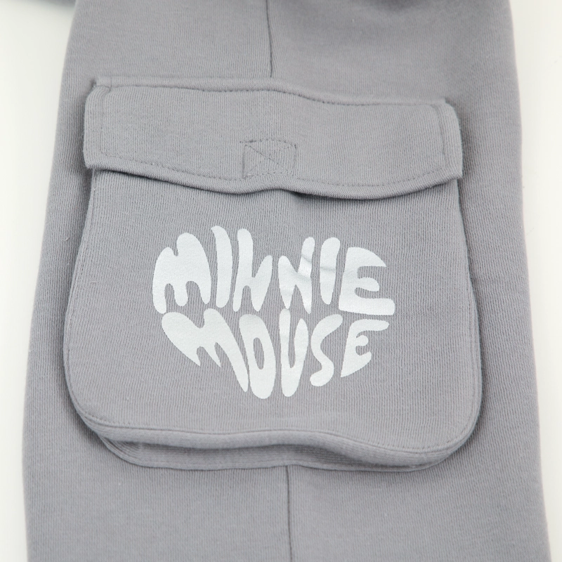 PANTALON DE BUZO NIÑA CARGO MINNIE GRIS DISNEY - 4