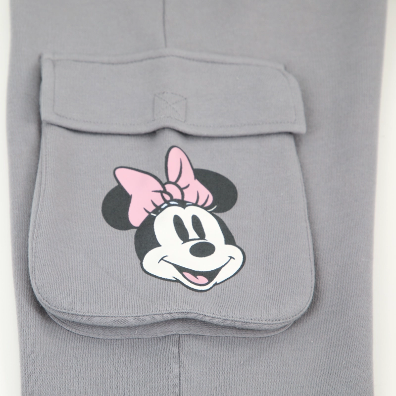 PANTALON DE BUZO NIÑA CARGO MINNIE GRIS DISNEY - 5