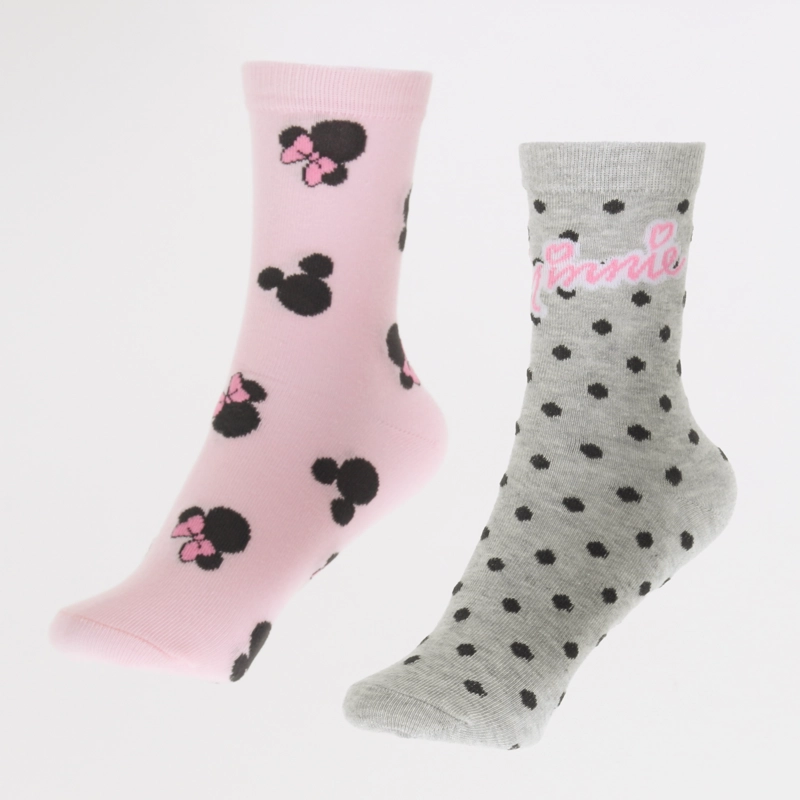 BIPACK CALCETINES NIÑA FULL PRINT MINNIE ROSADO DISNEY - 1