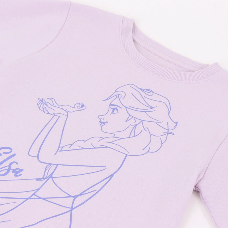 CONJUNTO NIÑA ELSA FROZEN LILA DISNEY - 3