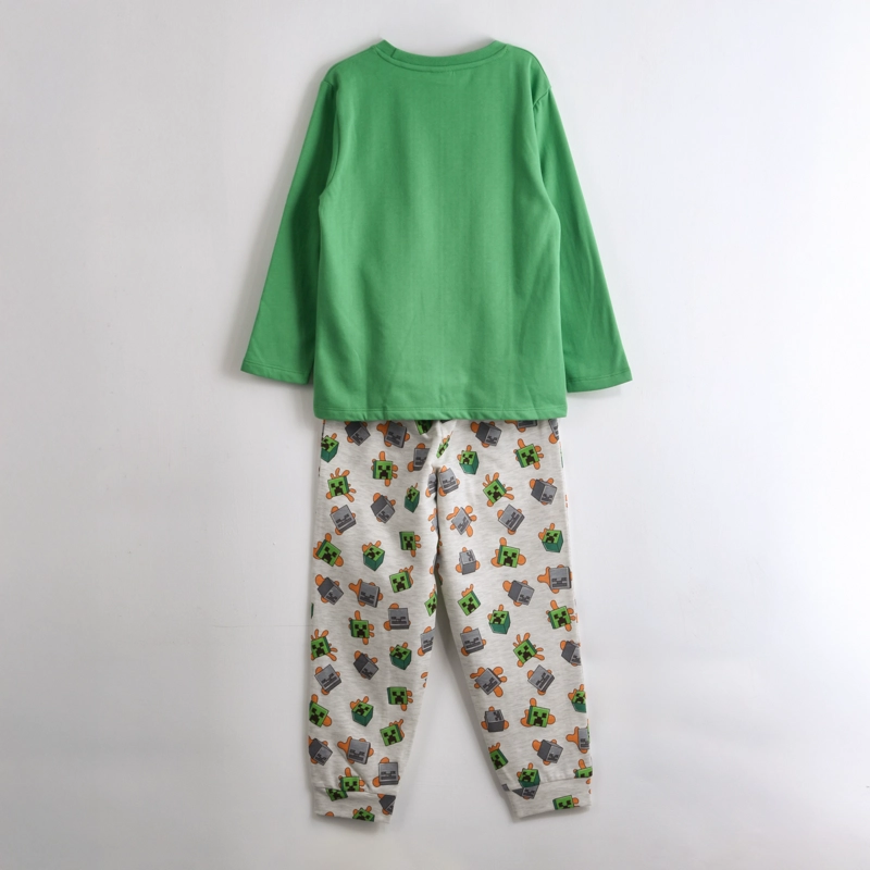 PIJAMA MANGA LARGA NIÑO MOBS VERDE MINECRAFT - 2