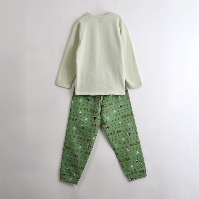 PIJAMA MANGA LARGA NIÑO GROGU VERDE STAR WARS - 2