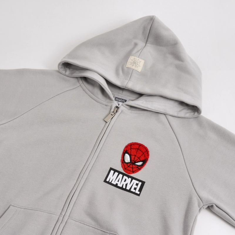 CONJUNTO BUZO NIÑO HOODIE BACK PRINT SPIDERMAN GRIS MARVEL - 3