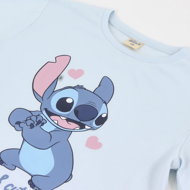 PIJAMA MANGA LARGA JUVENIL LILO & STITCH CELESTE DISNEY - 3