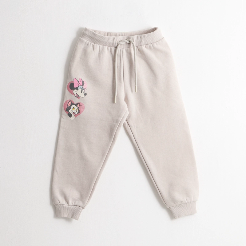PANTALON DE BUZO NIÑA MINNIE & CAT BEIGE DISNEY - 1