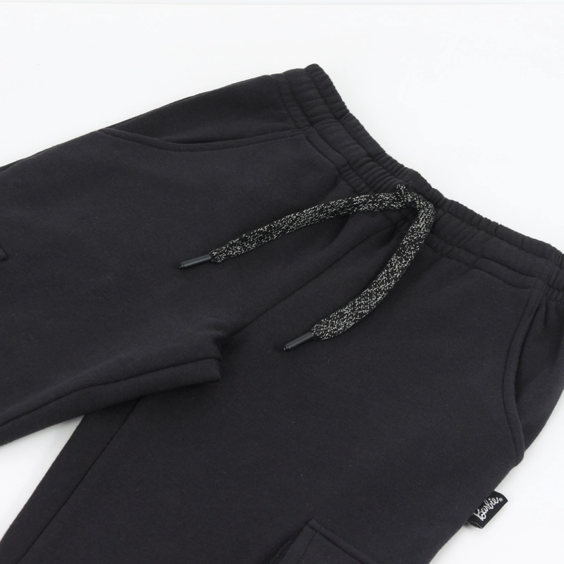 PANTALON DE BUZO NIÑA CARGO NEGRO BARBIE - 3