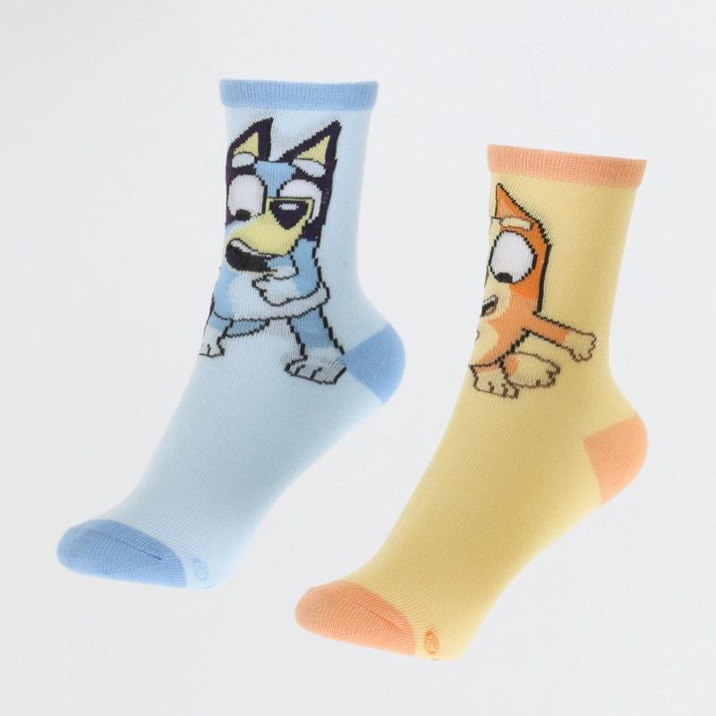 BIPACK CALCETINES NIÑA BAILANDO CELESTE BINGO & BLUEY - 1