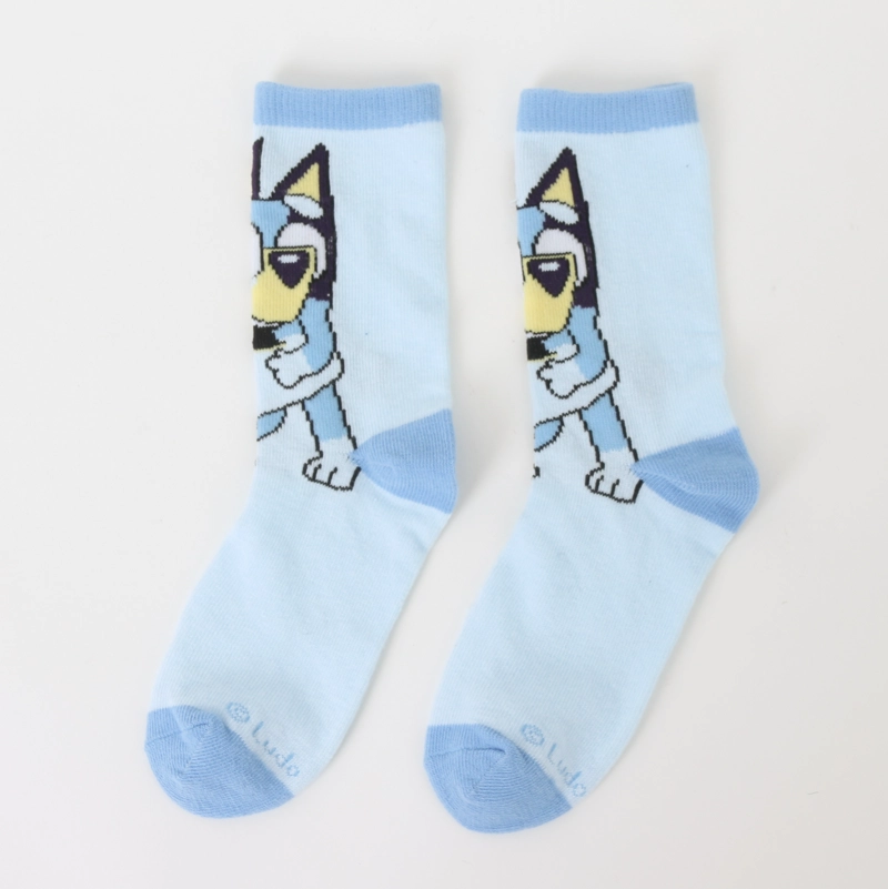 BIPACK CALCETINES NIÑA BAILANDO CELESTE BINGO & BLUEY - 5
