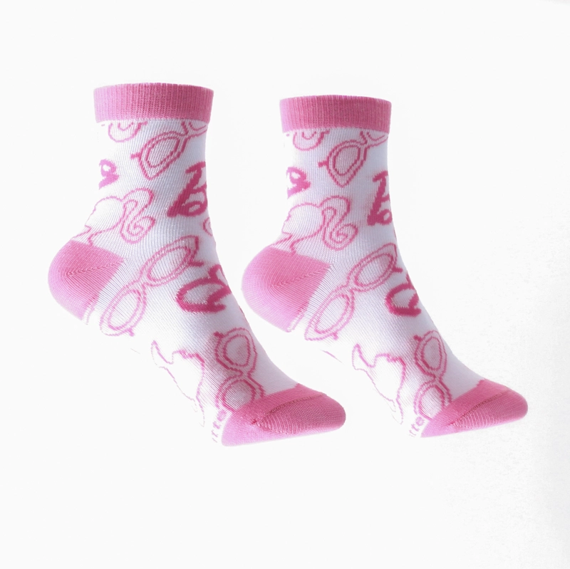 BIPACK CALCETINES NIÑA FULL PRINT ROSADO BARBIE - 4