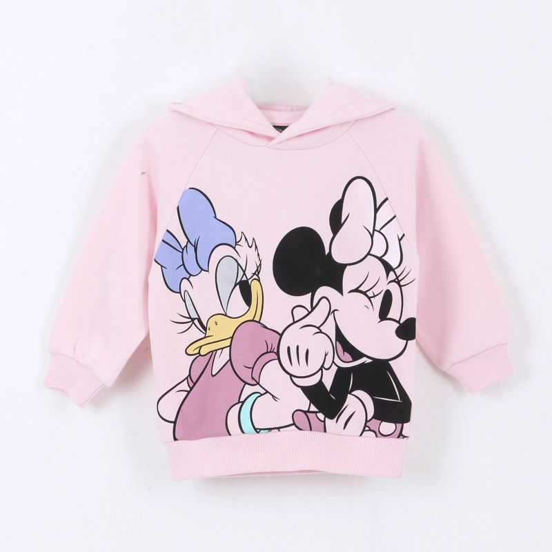 POLERON CERRADO NIÑA HOODIE FRIENDS MINNIE ROSADO DISNEY - 1