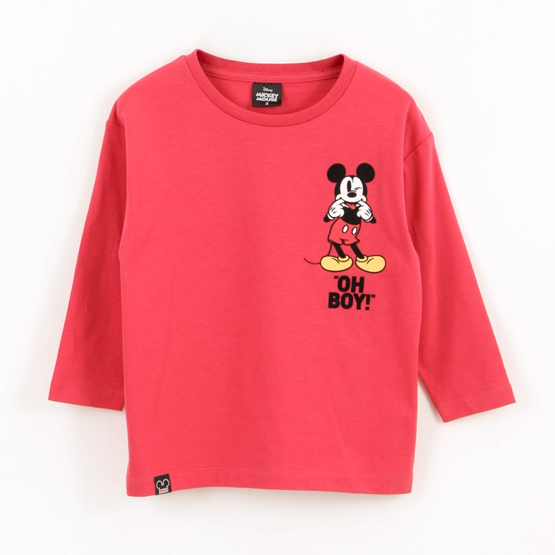 POLERA MANGA LARGA NIÑO BACK PRINT MICKEY ROJO DISNEY - 1