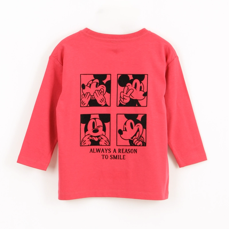 POLERA MANGA LARGA NIÑO BACK PRINT MICKEY ROJO DISNEY - 2