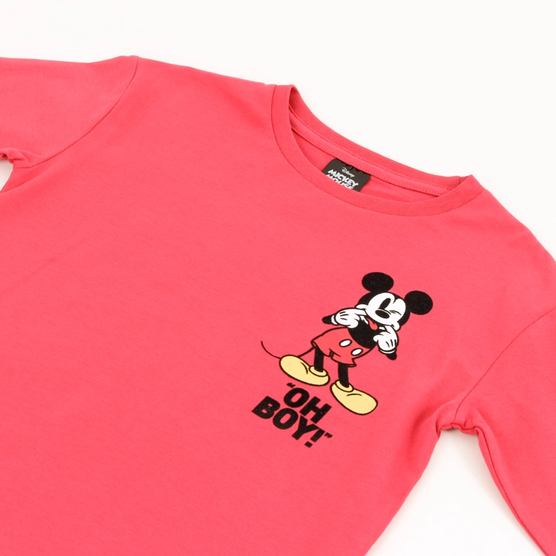 POLERA MANGA LARGA NIÑO BACK PRINT MICKEY ROJO DISNEY - 3
