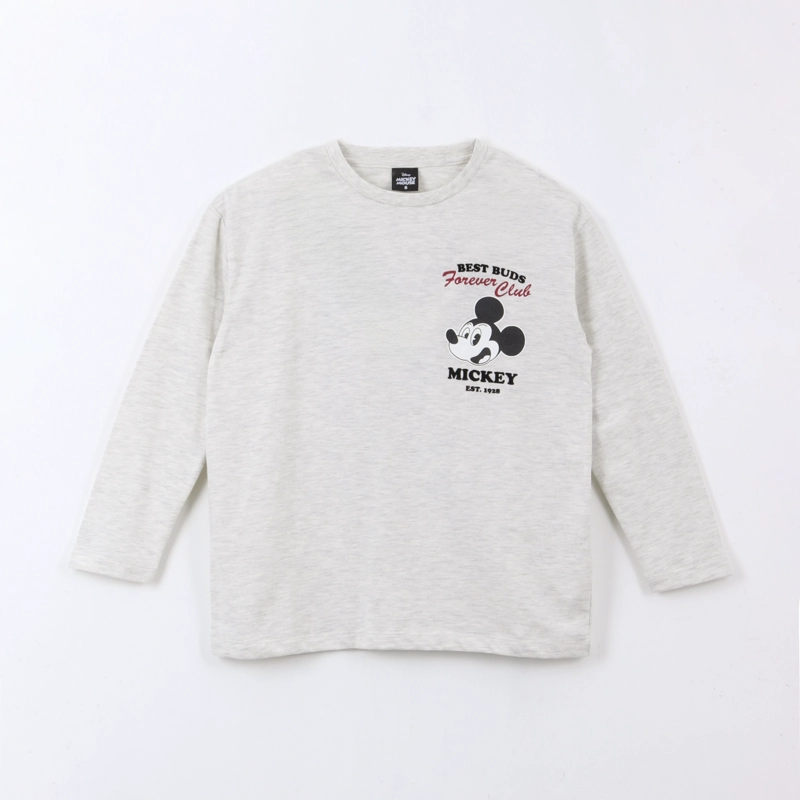 POLERA MANGA LARGA BACK PRINT MICKEY GRIS DISNEY - 1