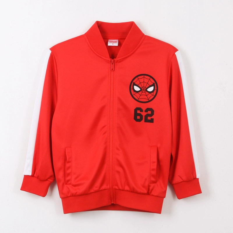 POLERON DEPORTIVO CIERRE NIÑO FUTBOL SPIDERMAN ROJO MARVEL - 1