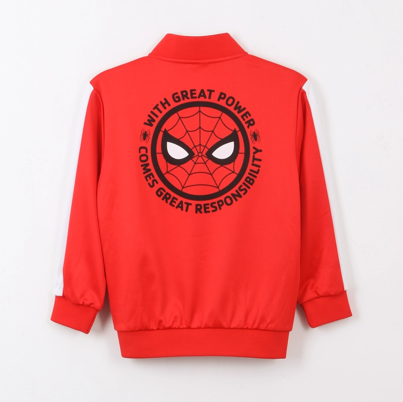 POLERON DEPORTIVO CIERRE NIÑO FUTBOL SPIDERMAN ROJO MARVEL - 2