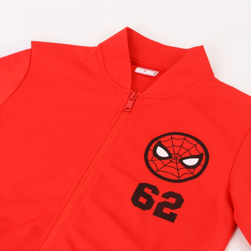 POLERON DEPORTIVO CIERRE NIÑO FUTBOL SPIDERMAN ROJO MARVEL - 3