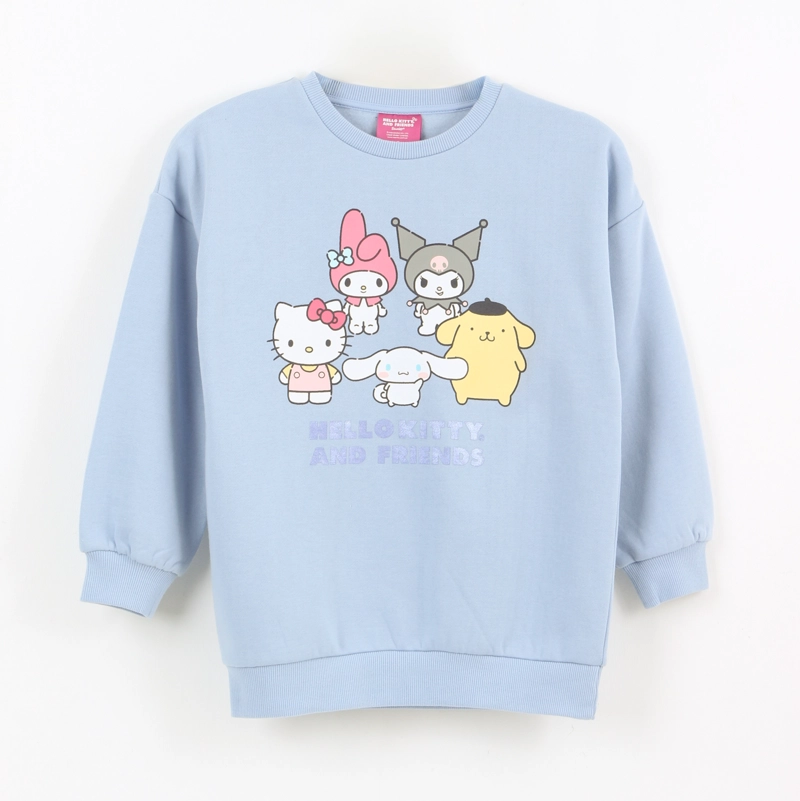 POLERON CERRADO NIÑA FRIENDS CELESTE HELLO KITTY - 1