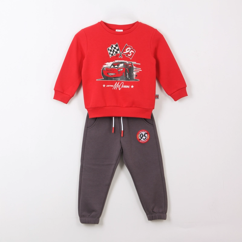 CONJUNTO BUZO NIÑO RAYO MCQUEEN CARS ROJO DISNEY - 1