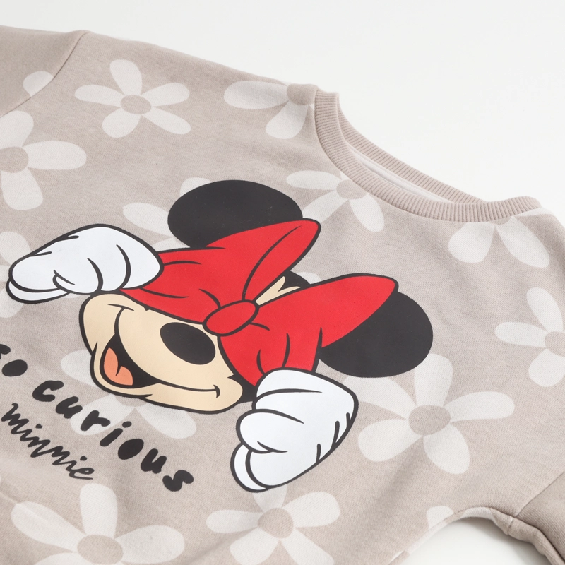 CONJUNTO BUZO NIÑA SO CURIOUS MINNIE BEIGE DISNEY - 3