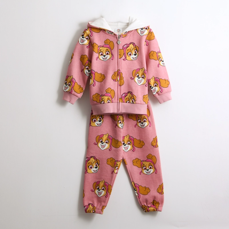 CONJUNTO BUZO NIÑA FULL PRINT SKYE ROSADO PAW PATROL - 1