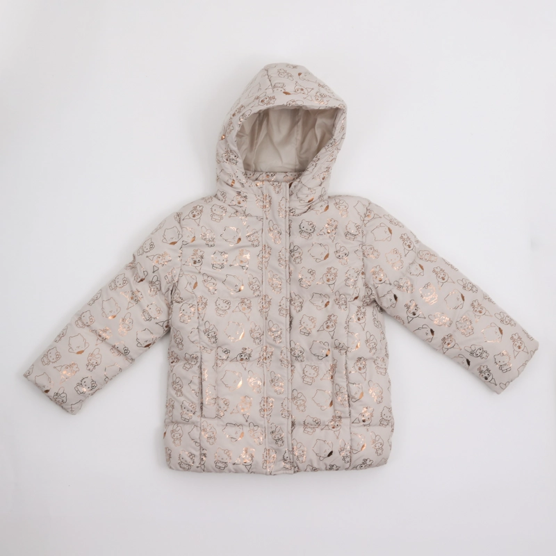 PARKA NIÑA FULL PRINT FRIENDS BEIGE HELLO KITTY - 1