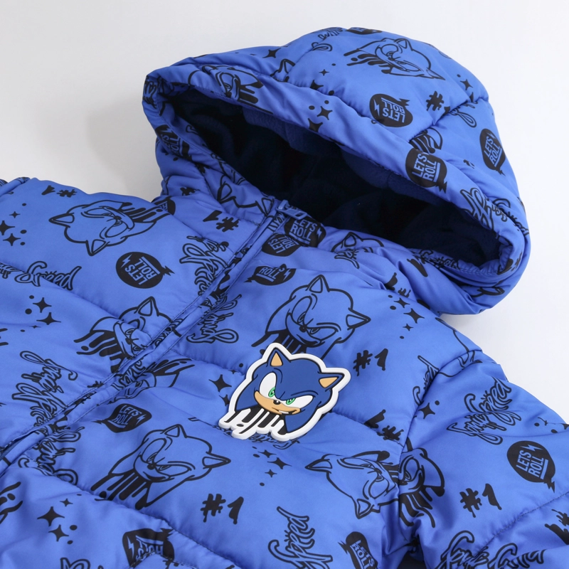 PARKA NIÑO FULL PRINT AZUL SONIC - 3