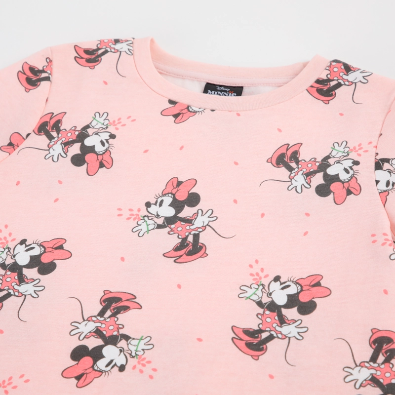 PIJAMA MANGA LARGA NIÑA FULL PRINT MINNIE MOUSE ROSA DISNEY - 3