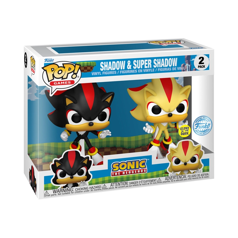 FUNKO POP! SHADOW & SUPER SHADOW 2 PACK SONIC THE HEDGEHOG - 3