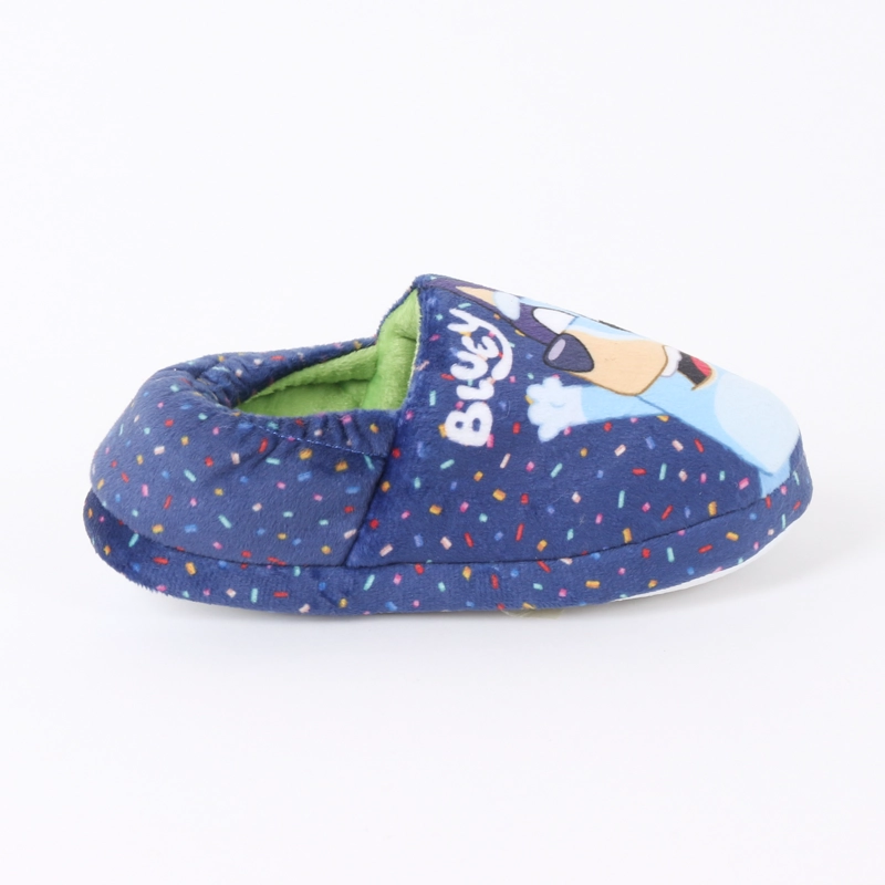PANTUFLA NIÑO PUNTOS AZUL BINGO & BLUEY - 1