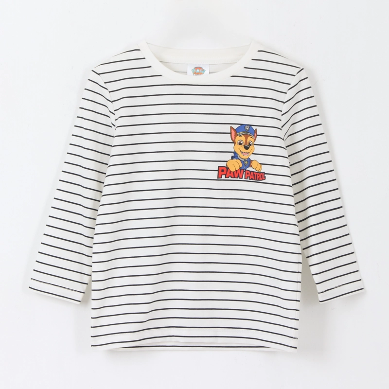 POLERA MANGA LARGA NIÑO RAYAS BLANCO PAW PATROL - 1