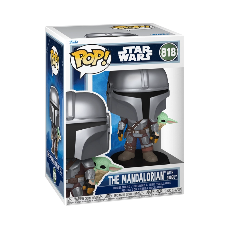 FUNKO POP! THE MANDALORIAN WITH GROGU STAR WARS #818 - 2
