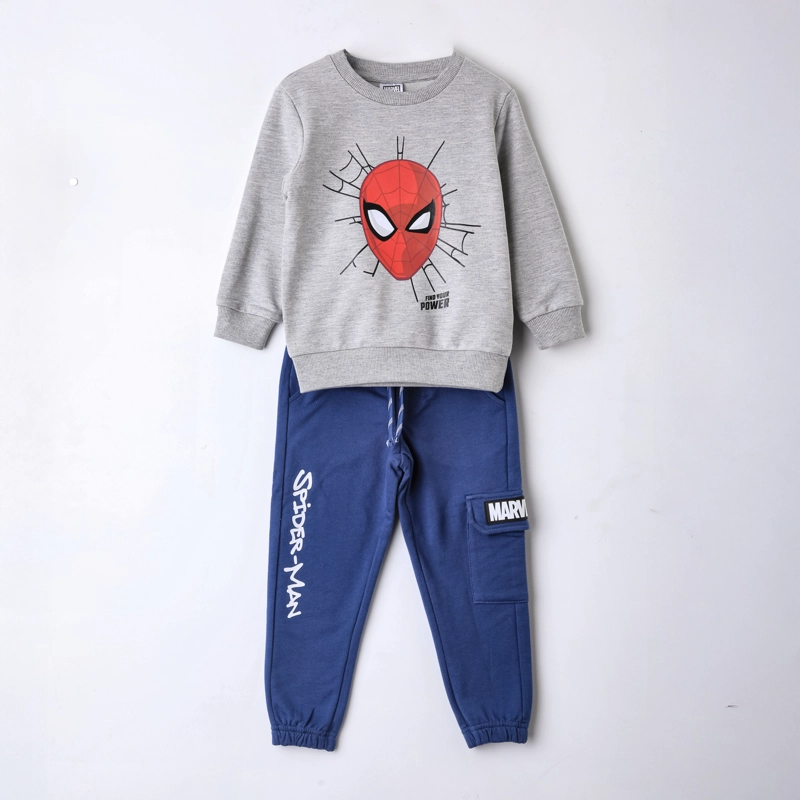 CONJUNTO BUZO NIÑO SPIDERMAN MARVEL CARA GRIS - 2